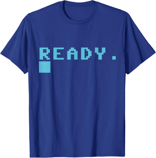 C64 Retro Gaming Computer Ready Load T-Shirt - T-Shirt | Royal