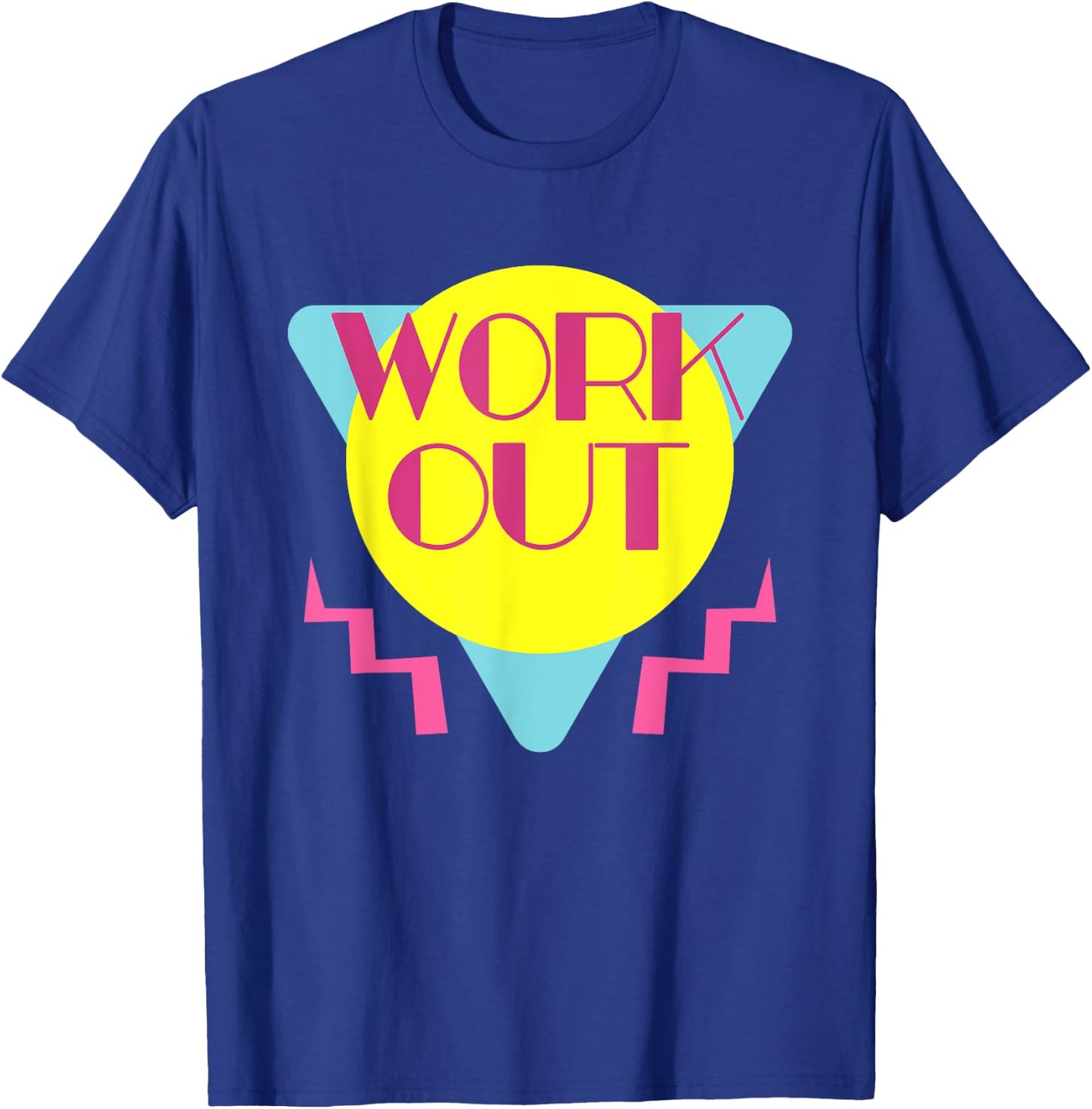 Retro 80s Workout Vintage 80's Gym Costume Party T-Shirt - T-Shirt | Royal