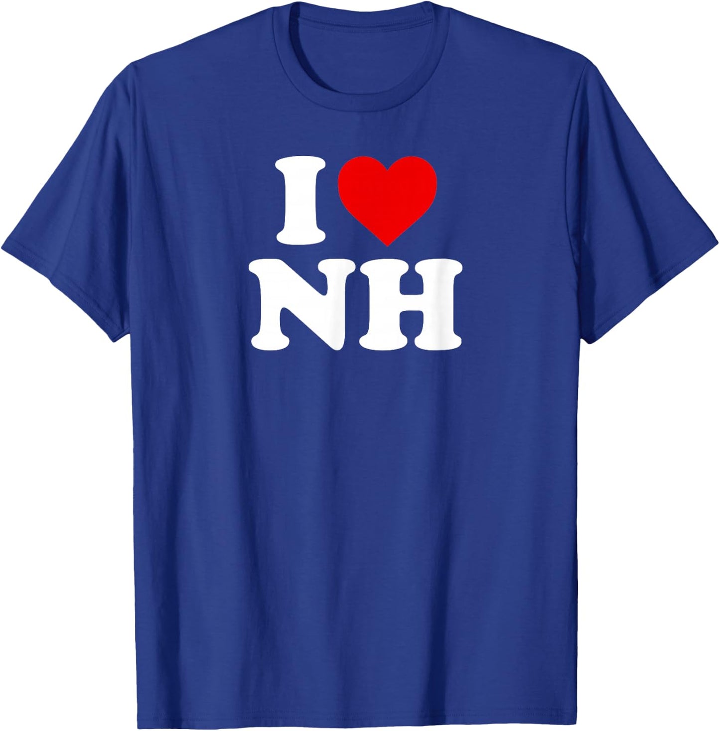 I Love NH Heart New Hampshire T-Shirt - T-Shirt | Royal