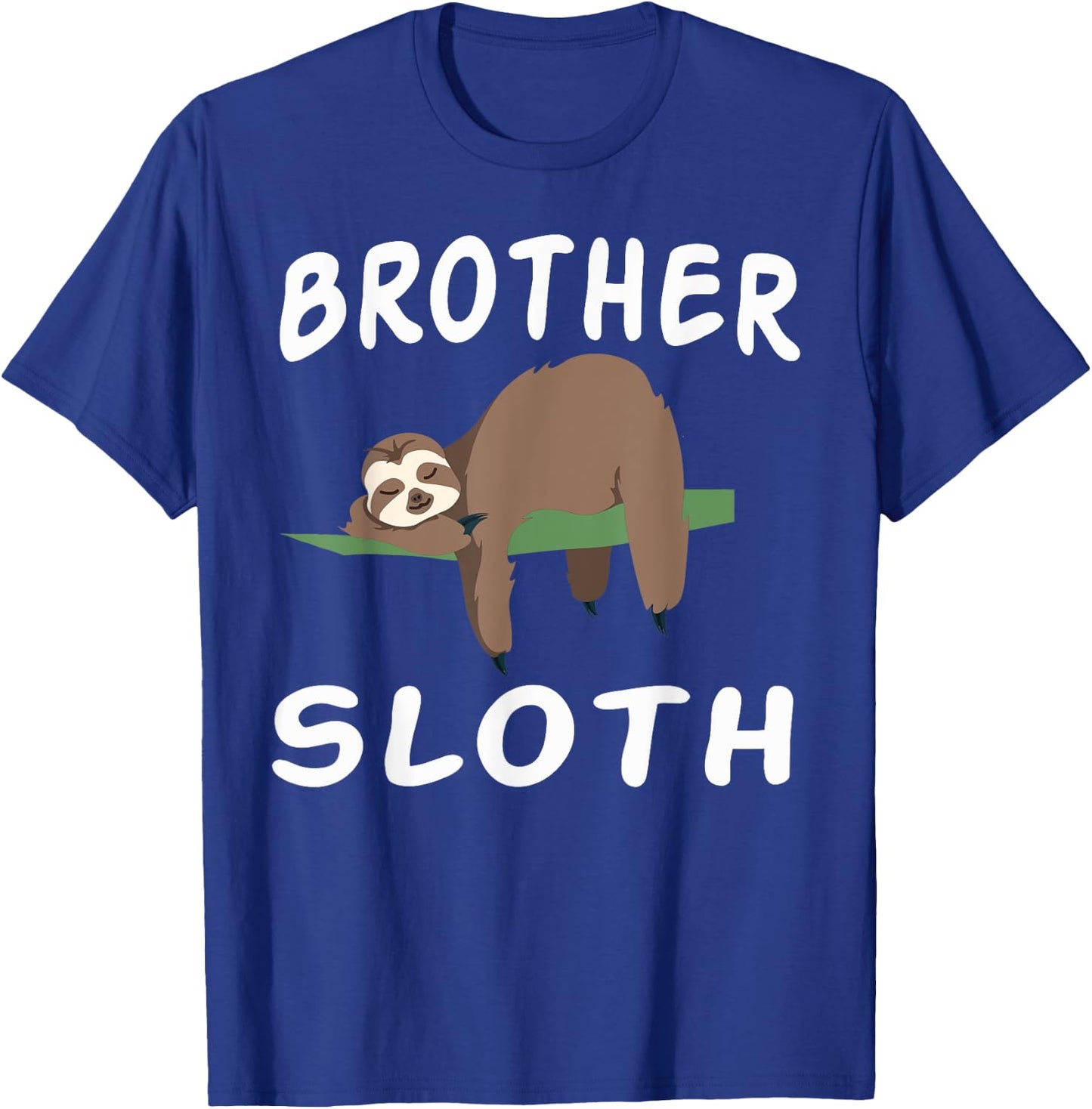 Brother Sloth Matching Family Funny Sleeping sloths T-Shirt - T-Shirt | Royal