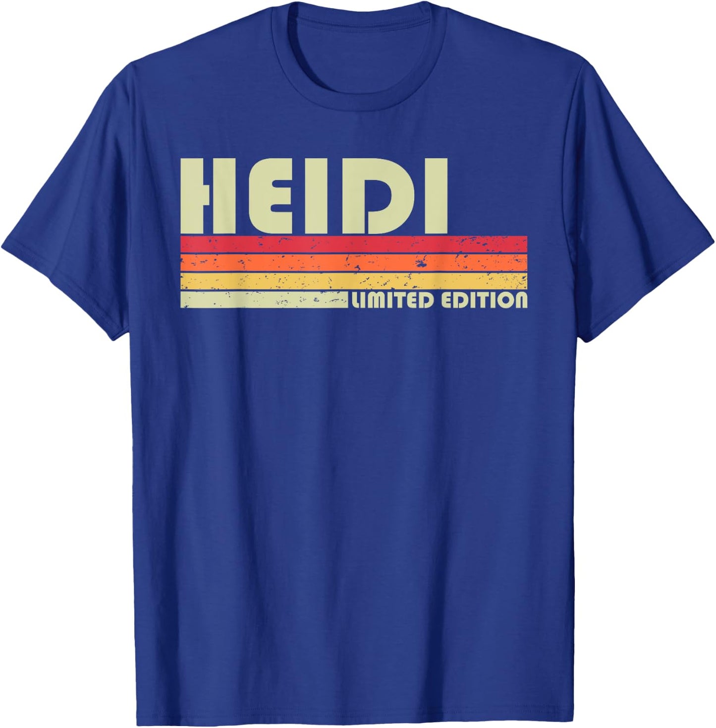 HEIDI Gift Name Personalized Retro Vintage 80s 90s Birthday T-Shirt - T-Shirt | Royal