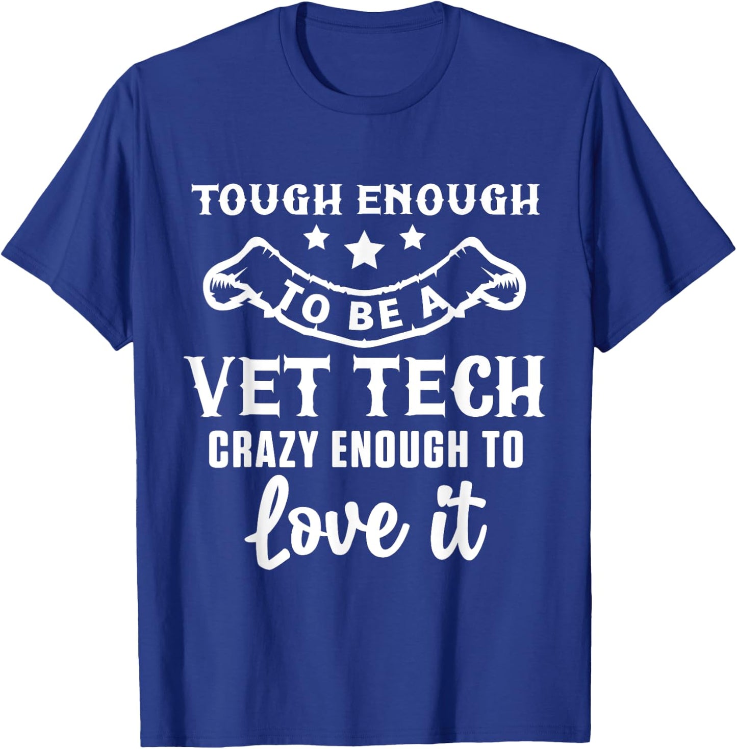 Crazy Vet Tech Veterinarian Veterinary Technician Rescue Pet T-Shirt - T-Shirt | Royal