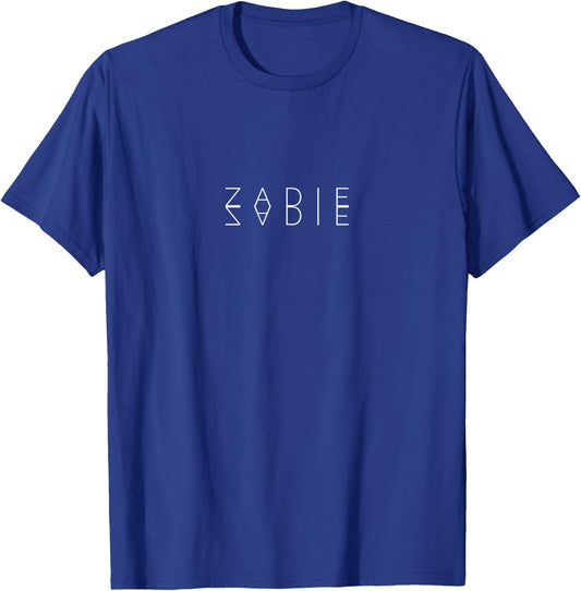 Zadie Reflections - Personalized Mirrored First Name Art T-Shirt - T-Shirt | Royal