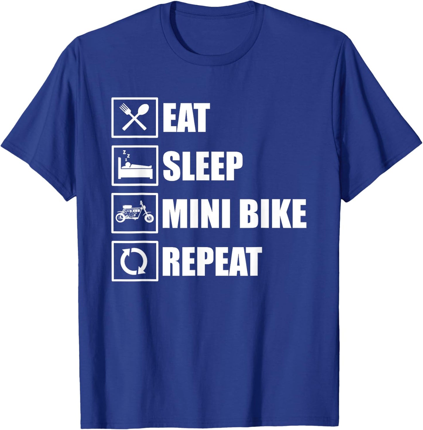 Funny Minibike Apparel Hemi Mini Bike Motorcycle Love T-Shirt - T-Shirt | Royal