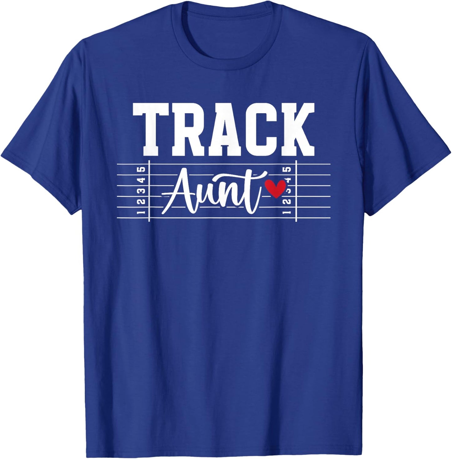 Track Aunt Proud Track And Field Aunt Track Auntie T-Shirt - T-Shirt | Royal