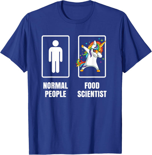Dabbing Unicorn Food Scientist Science Microbiology Humor T-Shirt - T-Shirt | Royal