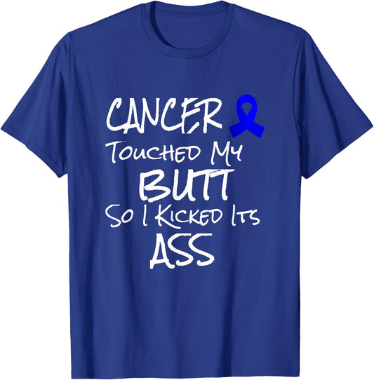 Funny Colon Cancer Survivor Prize Funny Prostate Joke T-Shirt - T-Shirt | Royal