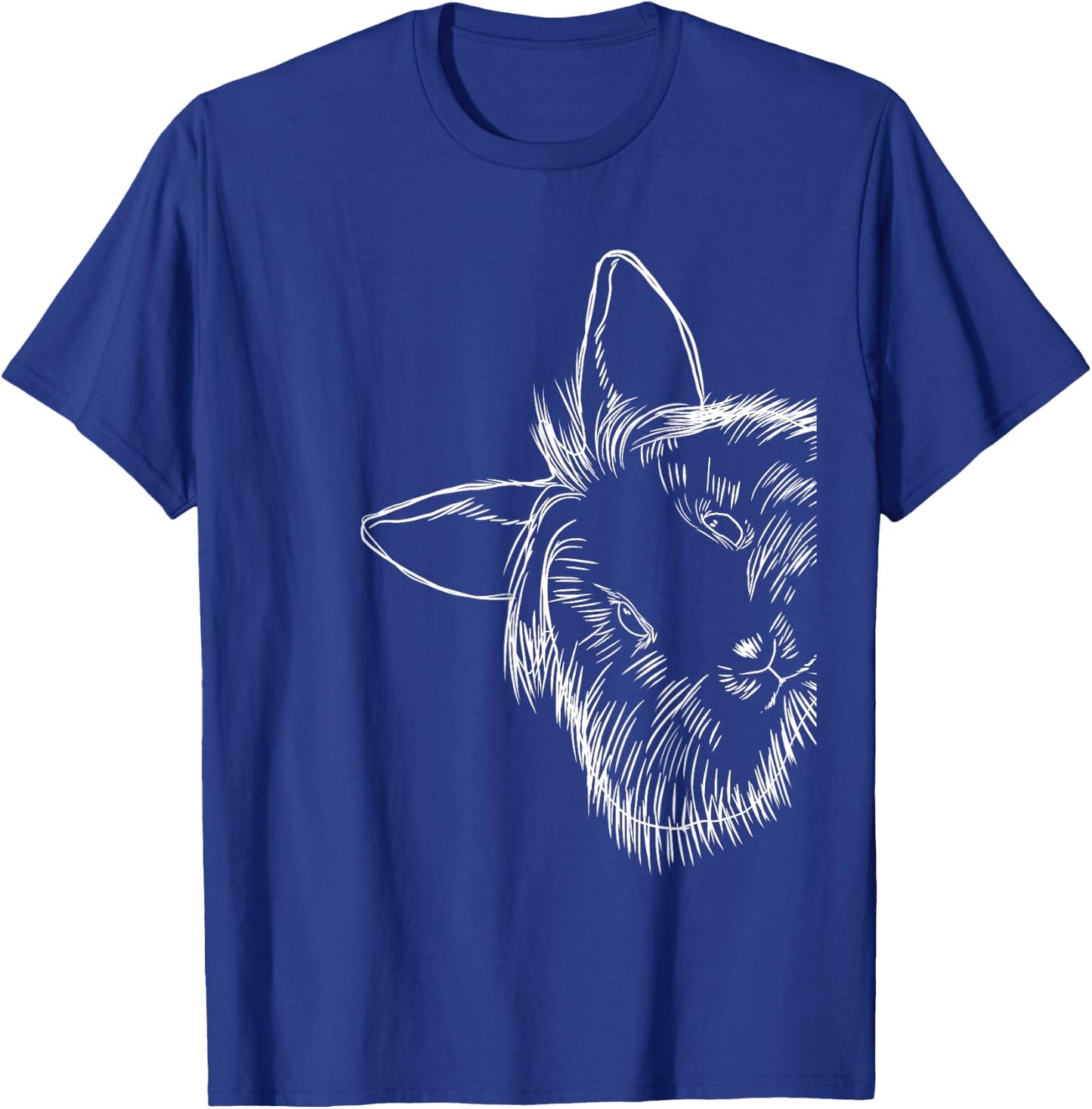 Funny Lionhead Rabbit T-Shirt - T-Shirt | Royal