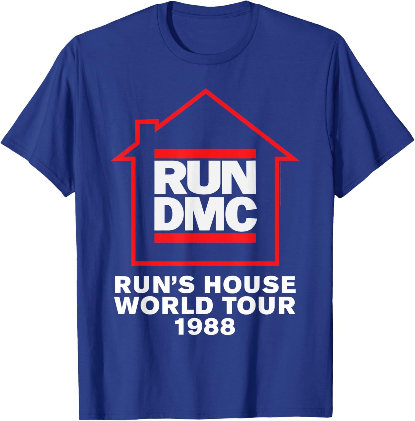Run DMC Official Run's House World Tour 1988 T-Shirt - T-Shirt | Royal