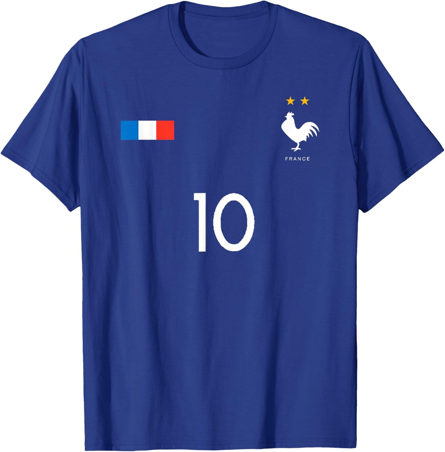 France Jersey Shirt 10 French Football Soccer Men Women Kids T-Shirt - T-Shirt | Royal