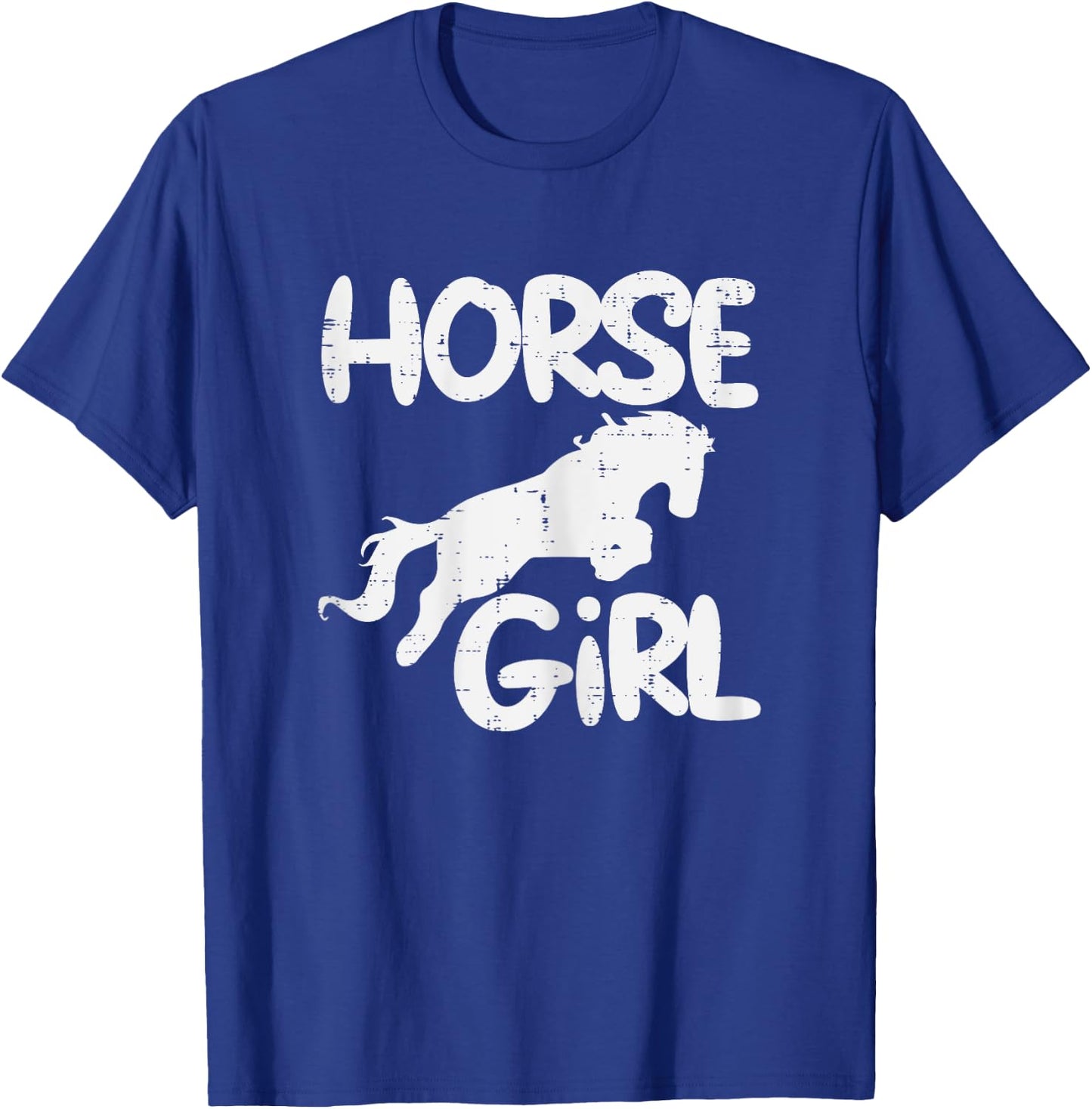 Horse Girl Animal Horseback Riding Equestrian Girls Women T-Shirt - T-Shirt | Royal
