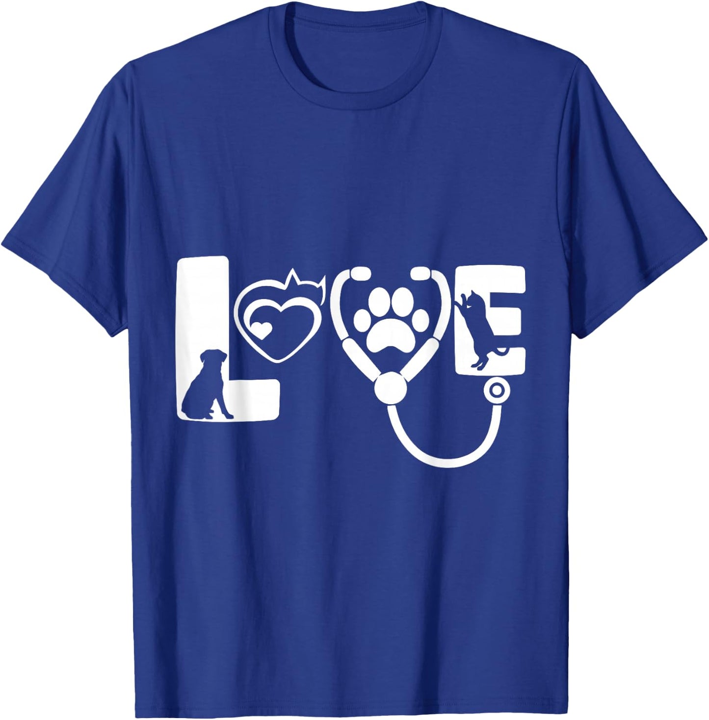 Love Animals Veterinarian T-Shirt - T-Shirt | Royal