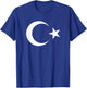 Turkish Flag Turk Bayragi Turkiye Turkey Flag T-Shirt - T-Shirt | Royal