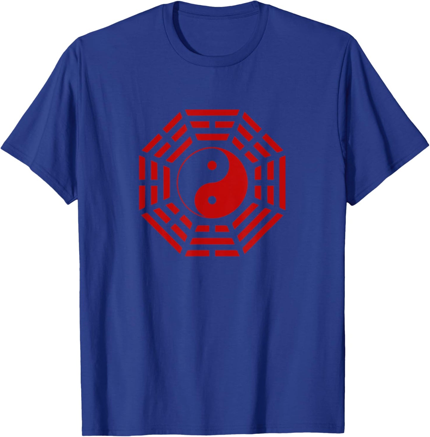Bagua Mirror Feng Shui Yin / Yang Symbol for Tai Chi Lovers T-Shirt - T-Shirt | Royal
