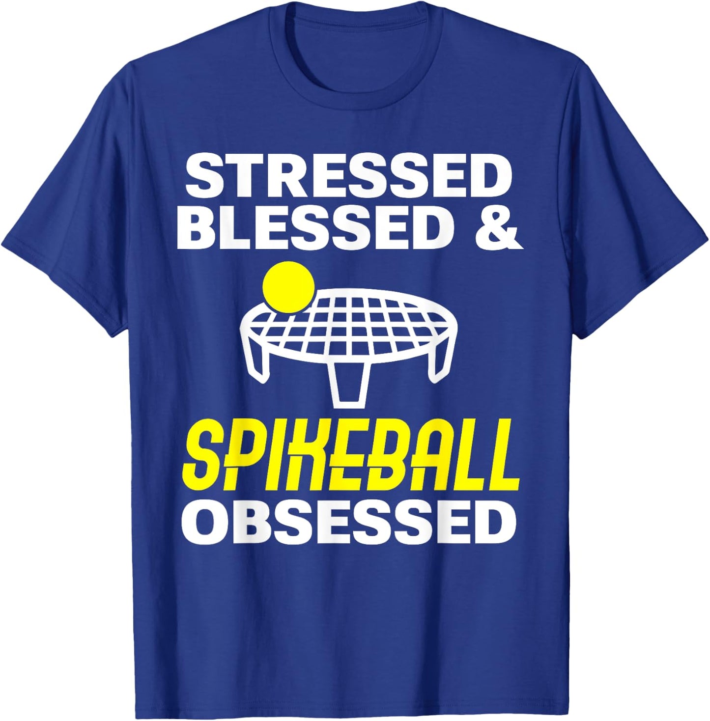 Spikeball game for backyard beach park indoor spike ball Men Women Girls Kids T-Shirt - T-Shirt | Royal