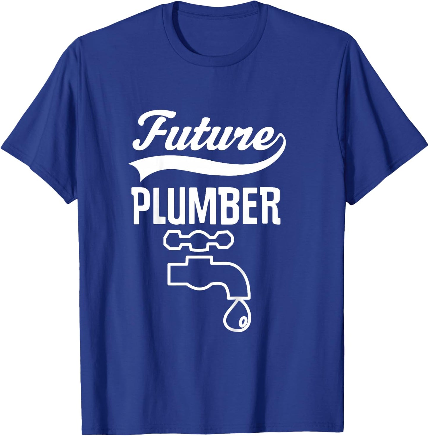 Kids Plumbing Gift Future Plumber T-Shirt - T-Shirt | Royal