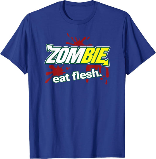 Zombie Eat Flesh T-Shirt - T-Shirt | Royal