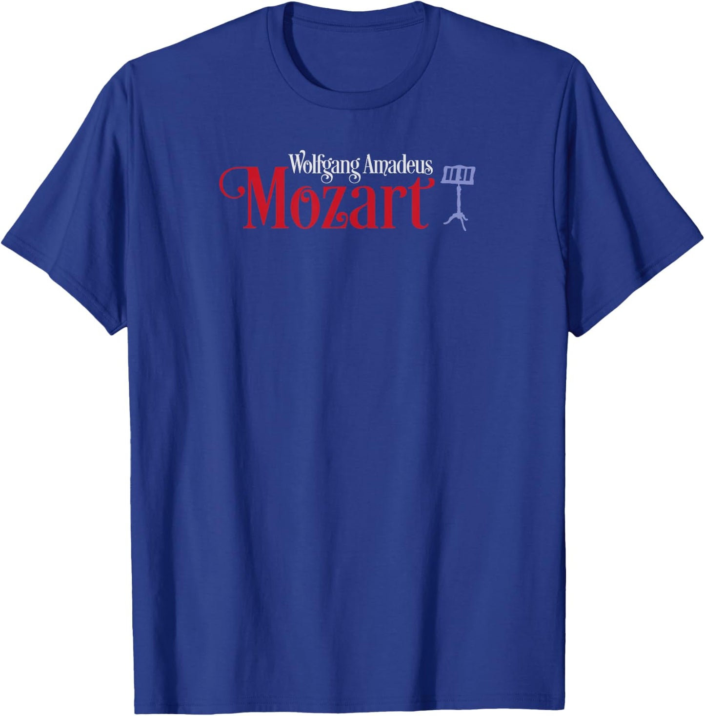 Wolfgang Amadeus Mozart Musician Music Stand T-Shirt - T-Shirt | Royal