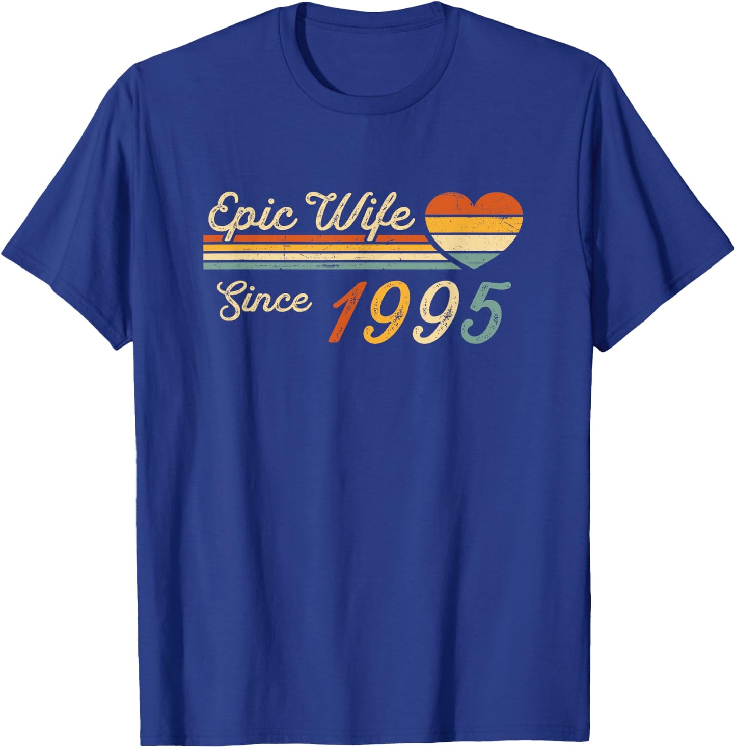 30th wedding anniversary 30 years - Epic Wife Since 1995 T-Shirt - T-Shirt | Royal