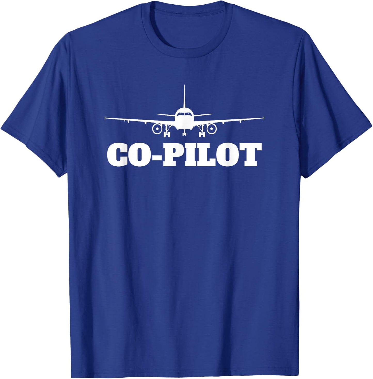 Aviation Airplane Fly Line Funny Vintage Pilot T-Shirt - T-Shirt | Royal