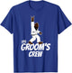 Bachelor Party Groomsman The Groom's Crew Bigfoot Rock On T-Shirt - T-Shirt | Royal