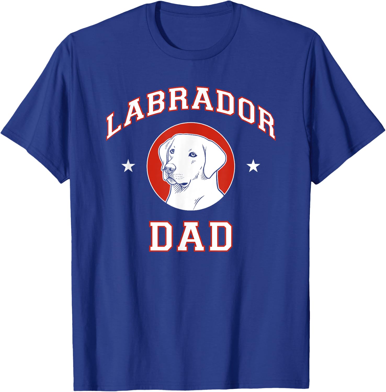 Labrador Retriever Dad Dog Father T-Shirt - T-Shirt | Royal