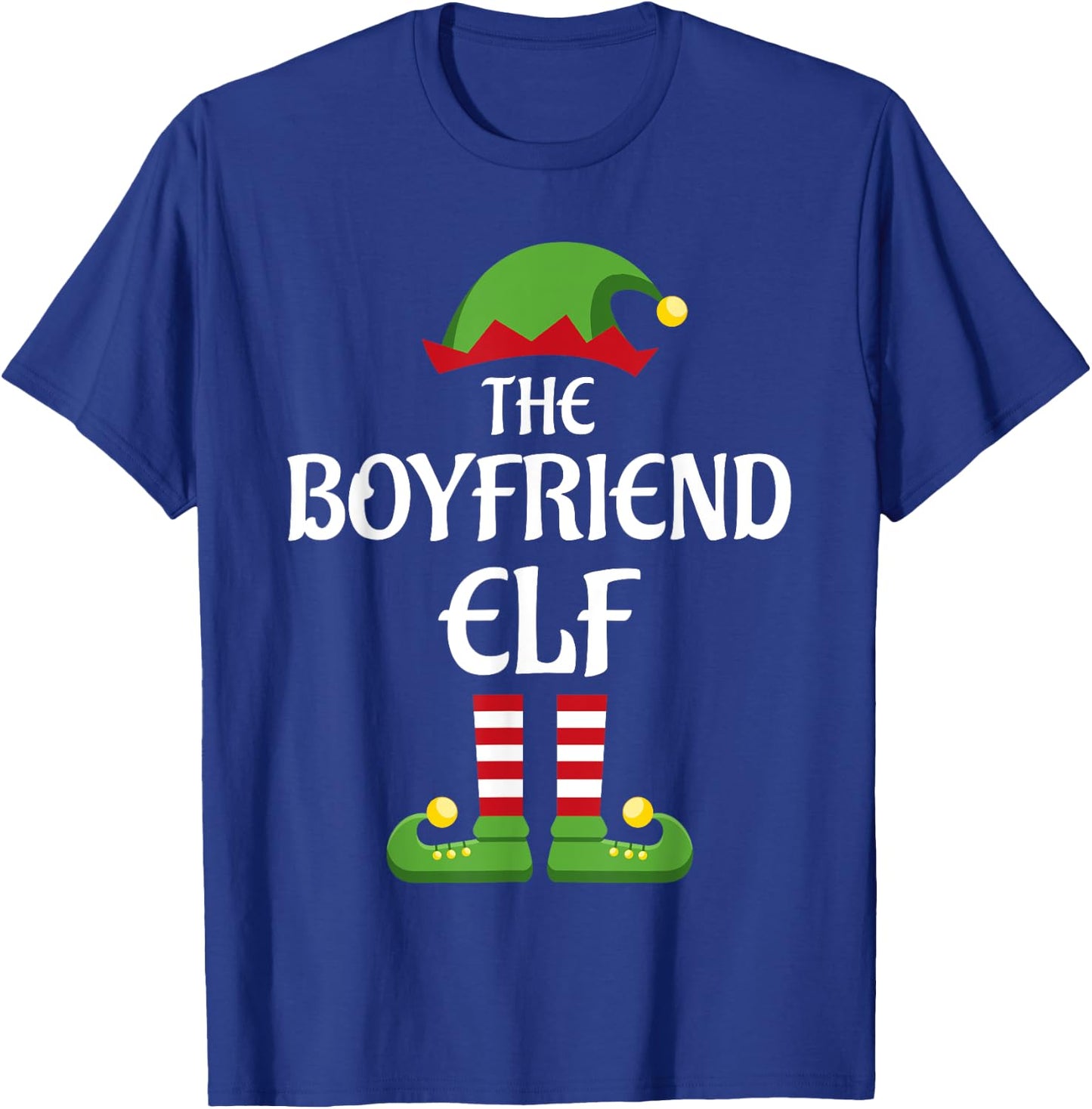 Boyfriend Elf Family Matching Group Christmas T-Shirt - T-Shirt | Royal