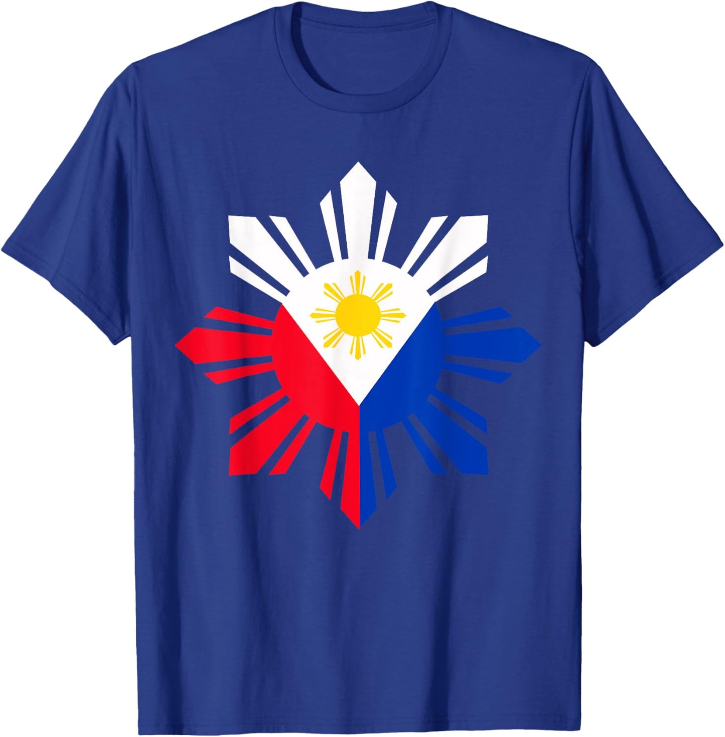 Philippine Flag Pinoy Flag Filipino Shirt Pinoy Sun T-Shirt - T-Shirt | Royal