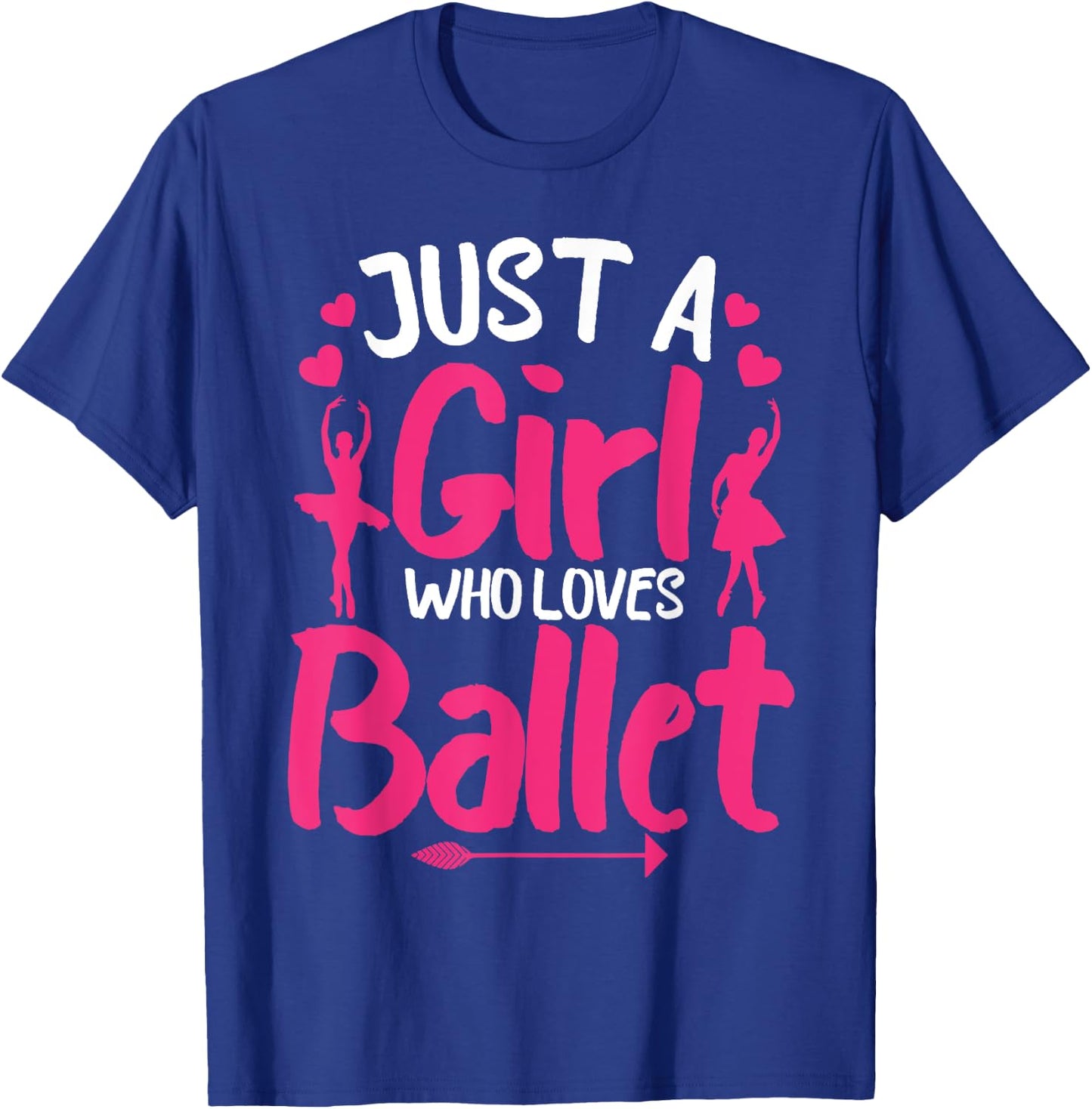Funny Ballerina Design For Girls Women Ballet Dance Lovers T-Shirt - T-Shirt | Royal