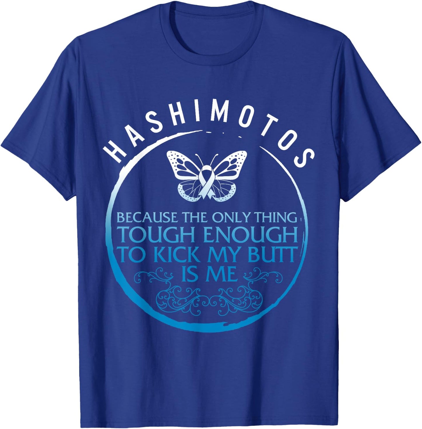 Hashimoto's Disease Awareness Tough Thyroid Disease Warrior T-Shirt - T-Shirt | Royal
