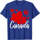 Canadian Maple Leaf Canadian Canada T-Shirt - T-Shirt | Royal