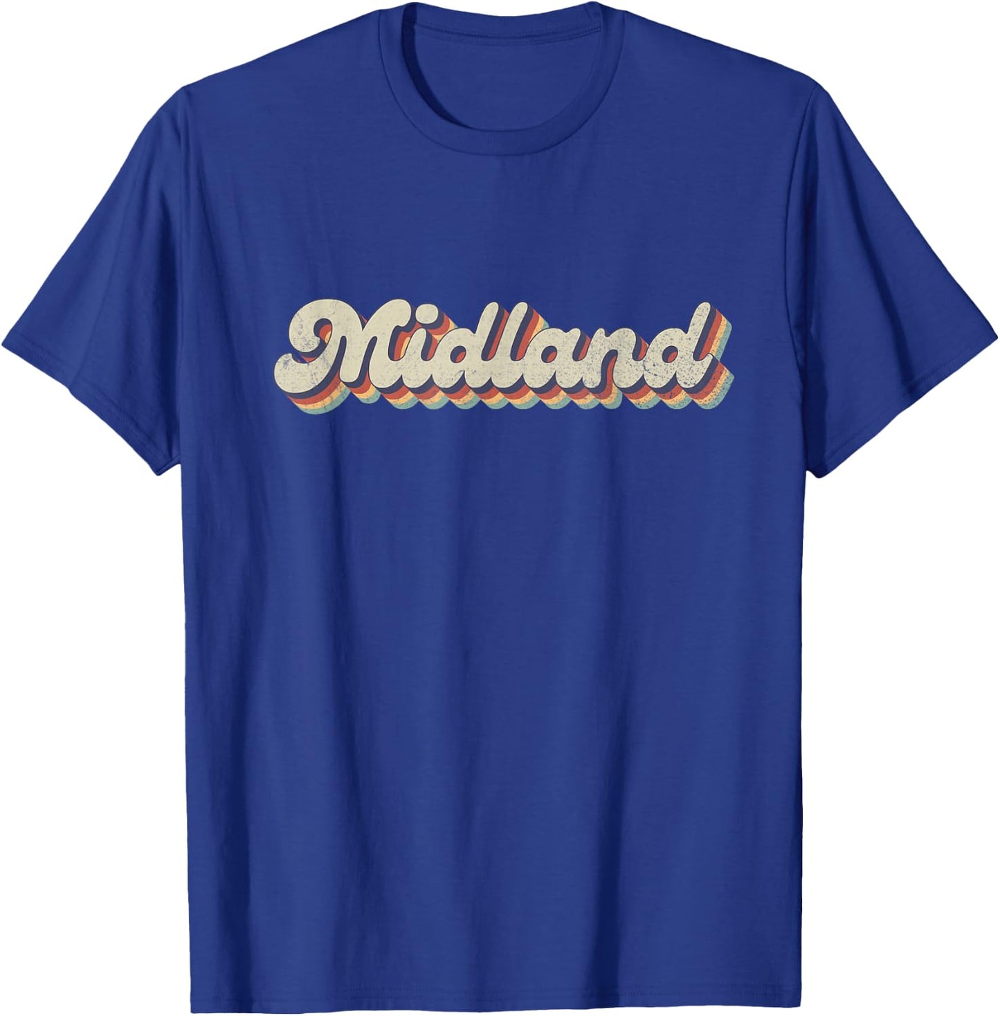 70's 80's USA City - Vintage Midland T-Shirt - T-Shirt | Royal