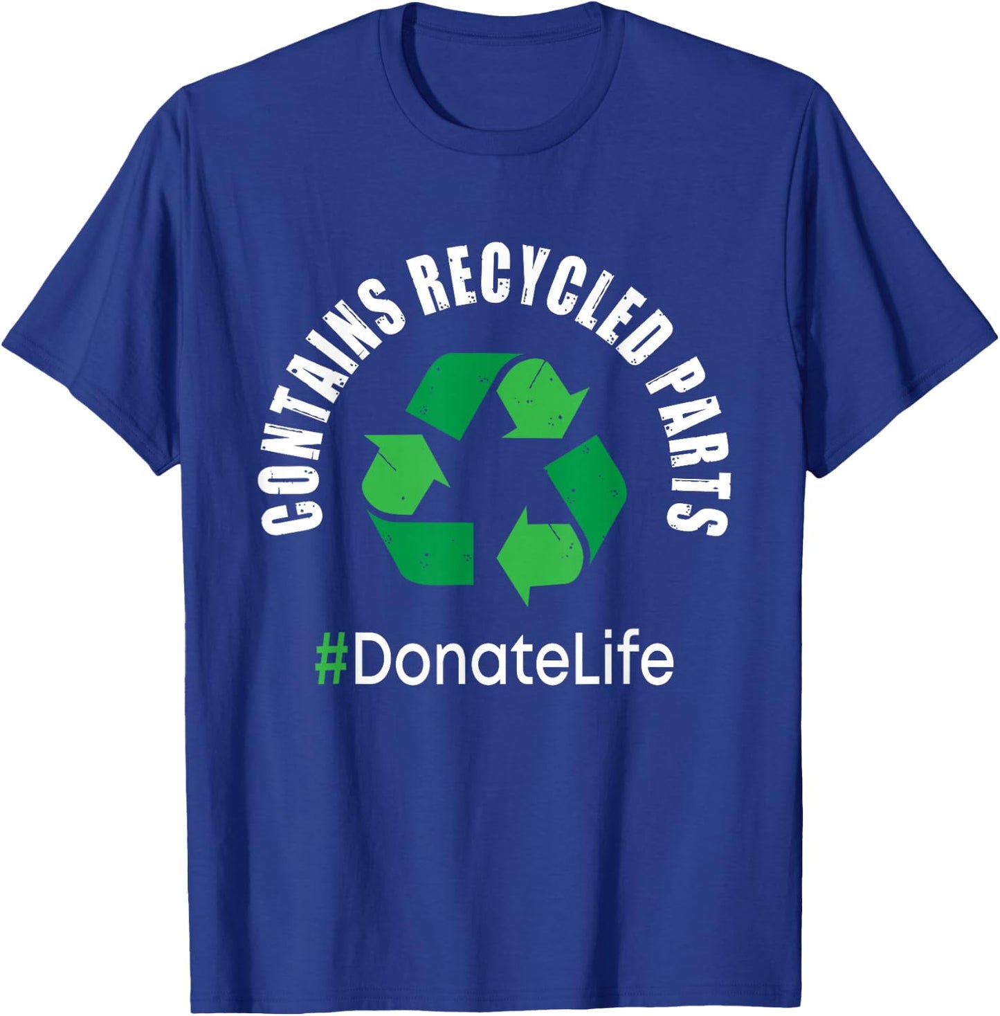 Contains Recycled Parts - Organ Transplant Kidney Liver Small T-Shirt - T-Shirt | Royal