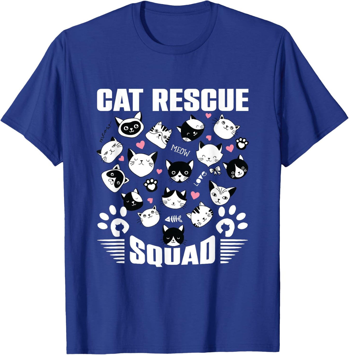 Cat Rescue Squad Animal Rescue Cat Rescue Animals Be Hero T-Shirt - T-Shirt | Royal
