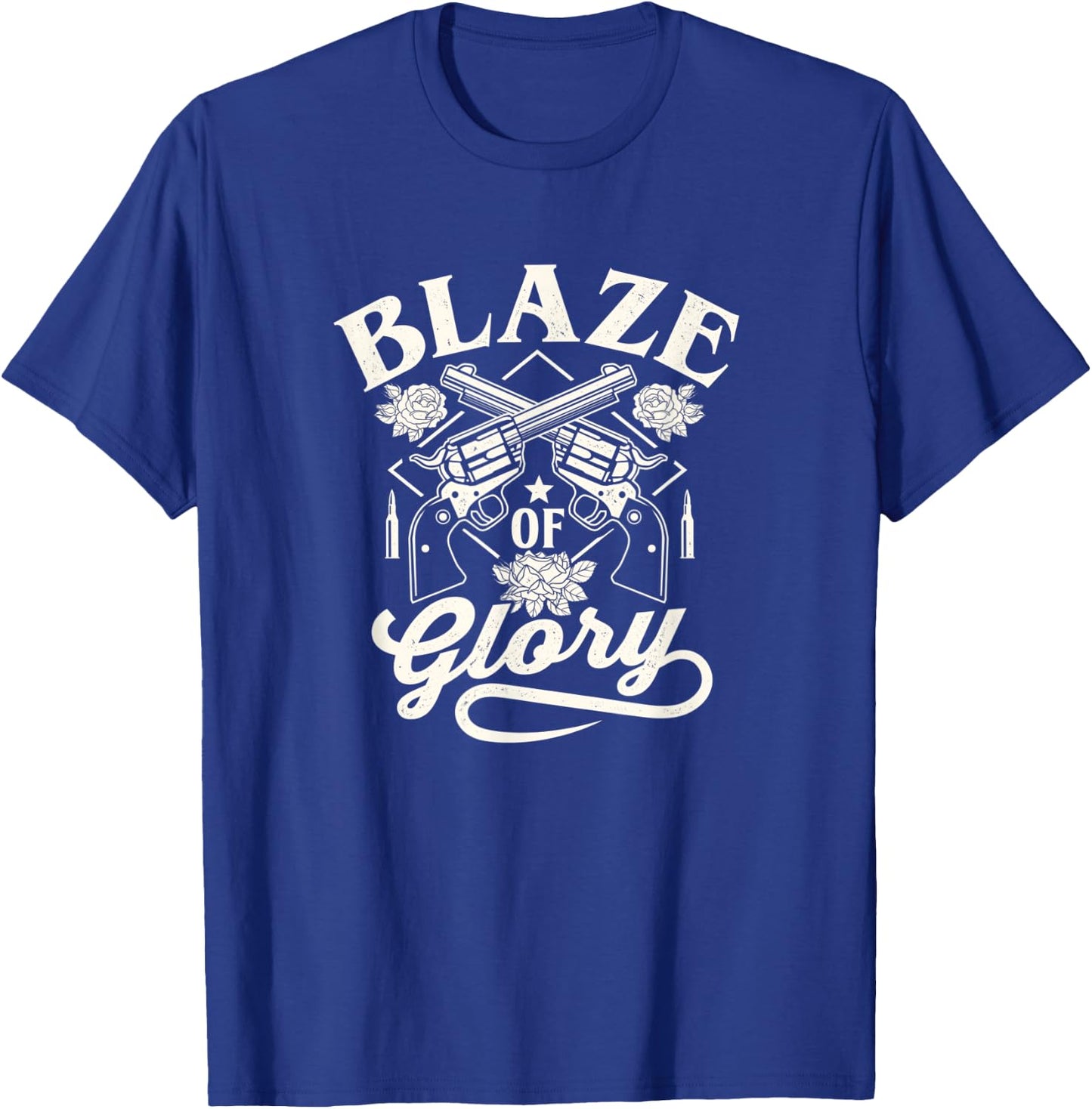 Summer Blaze of glory country rodeo 4th of July Women Men T-Shirt - T-Shirt | Royal
