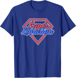 Cool Super Librarian Gift Librarians T-Shirt - T-Shirt | Royal