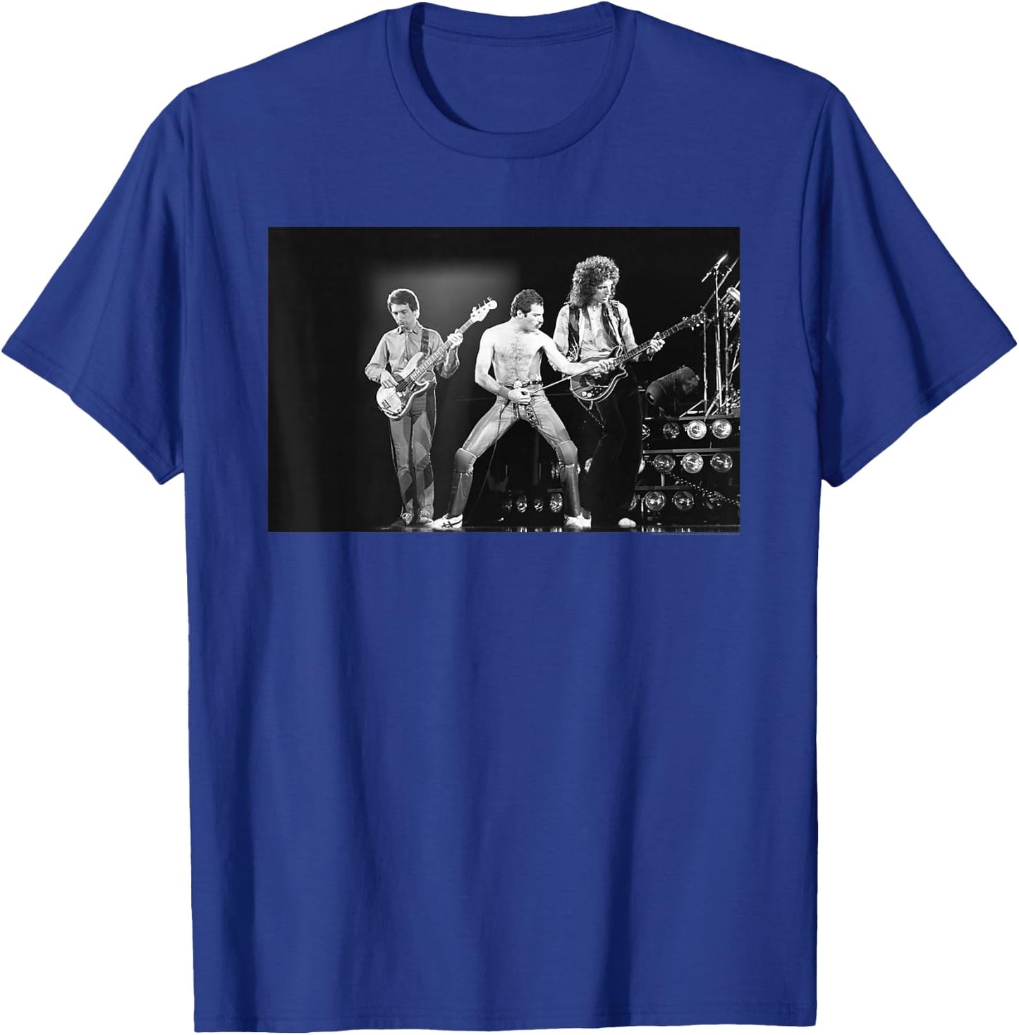 Queen Official Freddie Mercury Live B&W Photo T-Shirt - T-Shirt | Royal
