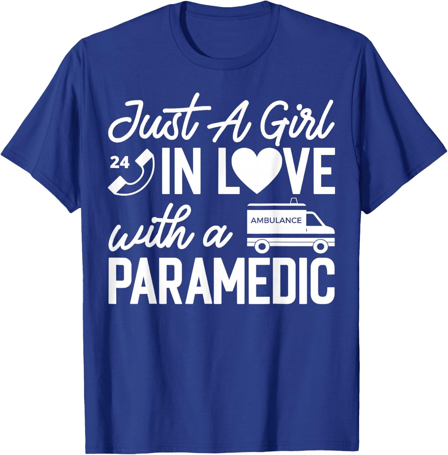 Paramedic Wife Apparel - Best Funny Paramedics Design T-Shirt - T-Shirt | Royal