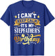 Stepfather Birthday Party Gift Family Bday T-Shirt - T-Shirt | Royal