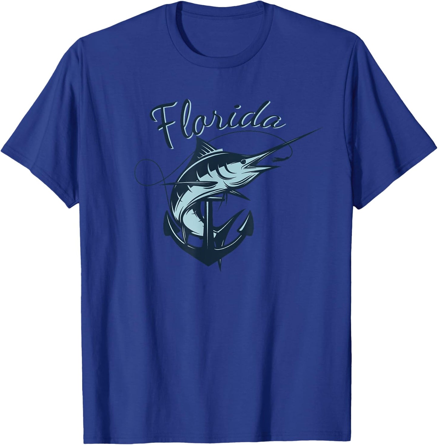 Marlin Florida T-Shirt - T-Shirt | Royal
