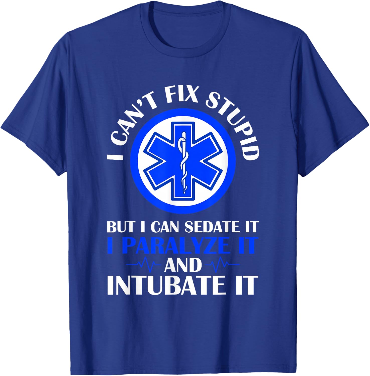 EMS EMT First Responder Retired Paramedic T-Shirt - T-Shirt | Royal