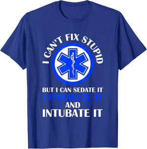 EMS EMT First Responder Retired Paramedic T-Shirt - T-Shirt | Royal