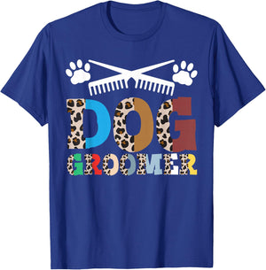 Dog Groomer Pet Grooming Fur Artist Animal Stylist T-Shirt - T-Shirt | Royal