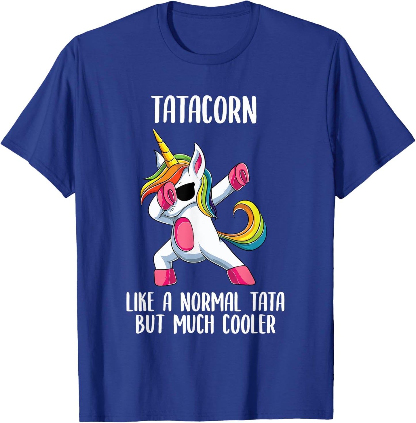 Unicorn Indian Tata Girl Birthday Party Apparel TataCorn T-Shirt - T-Shirt | Royal