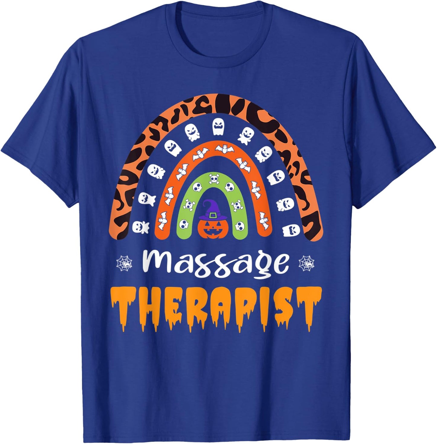 Massage Therapist Leopard Rainbow Halloween Costume T-Shirt - T-Shirt | Royal
