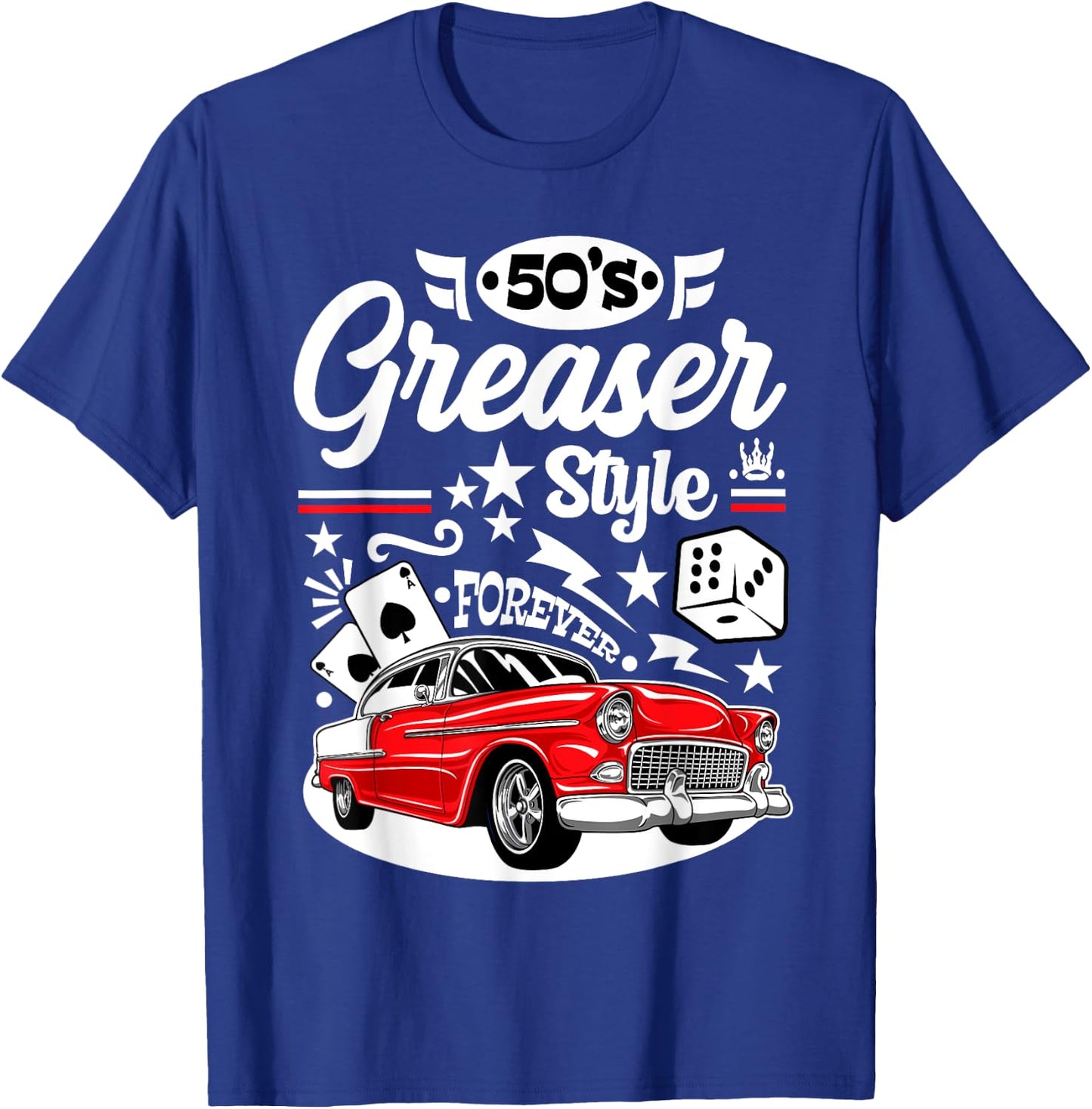 Rockabilly Sock Hop Party 50s Greaser Costumes Rock N Roll T-Shirt - T-Shirt | Royal