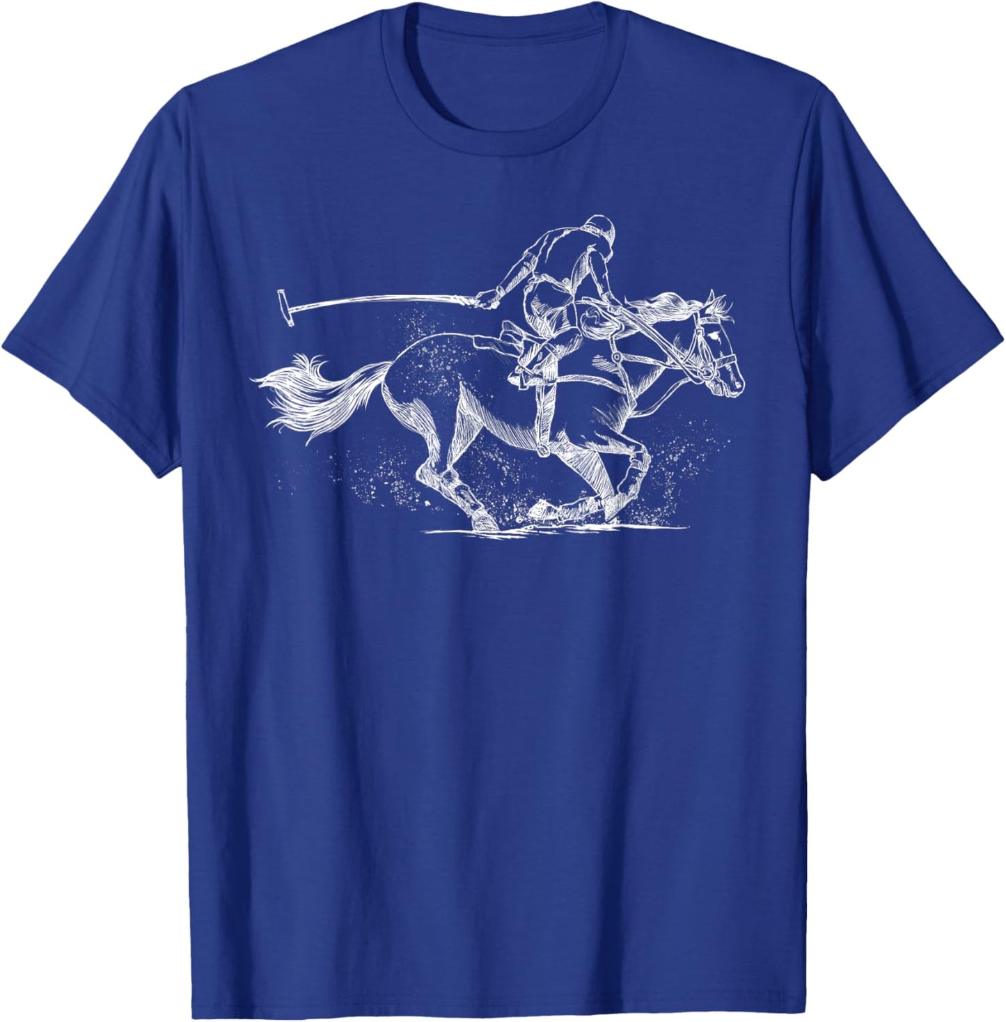 Funny Polo Player Horse Equestrian Sports Gift Women T-Shirt - T-Shirt | Royal