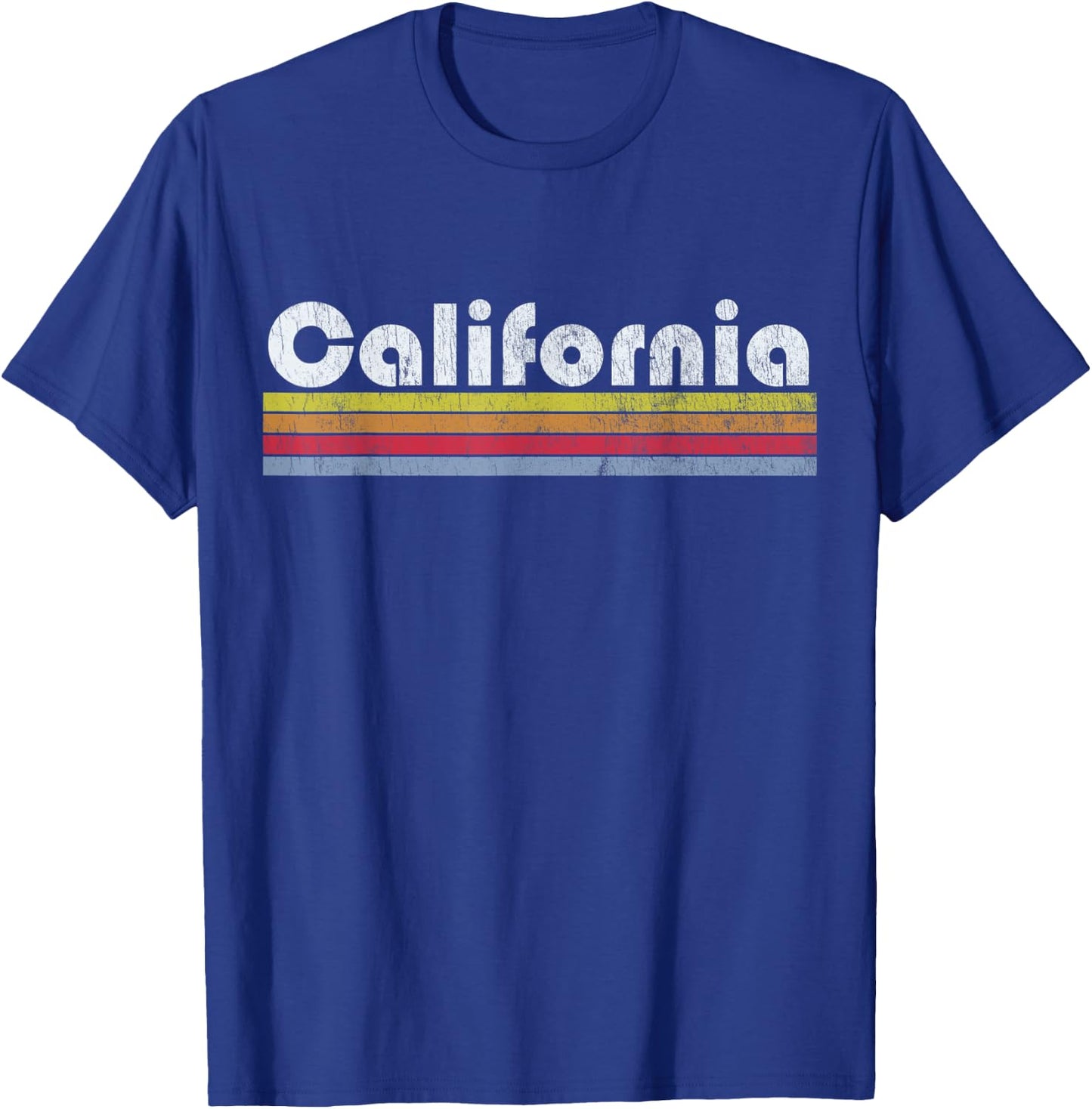 California Retro Vintage Pride 70s 80s 90s Men Women Gift T-Shirt - T-Shirt | Royal