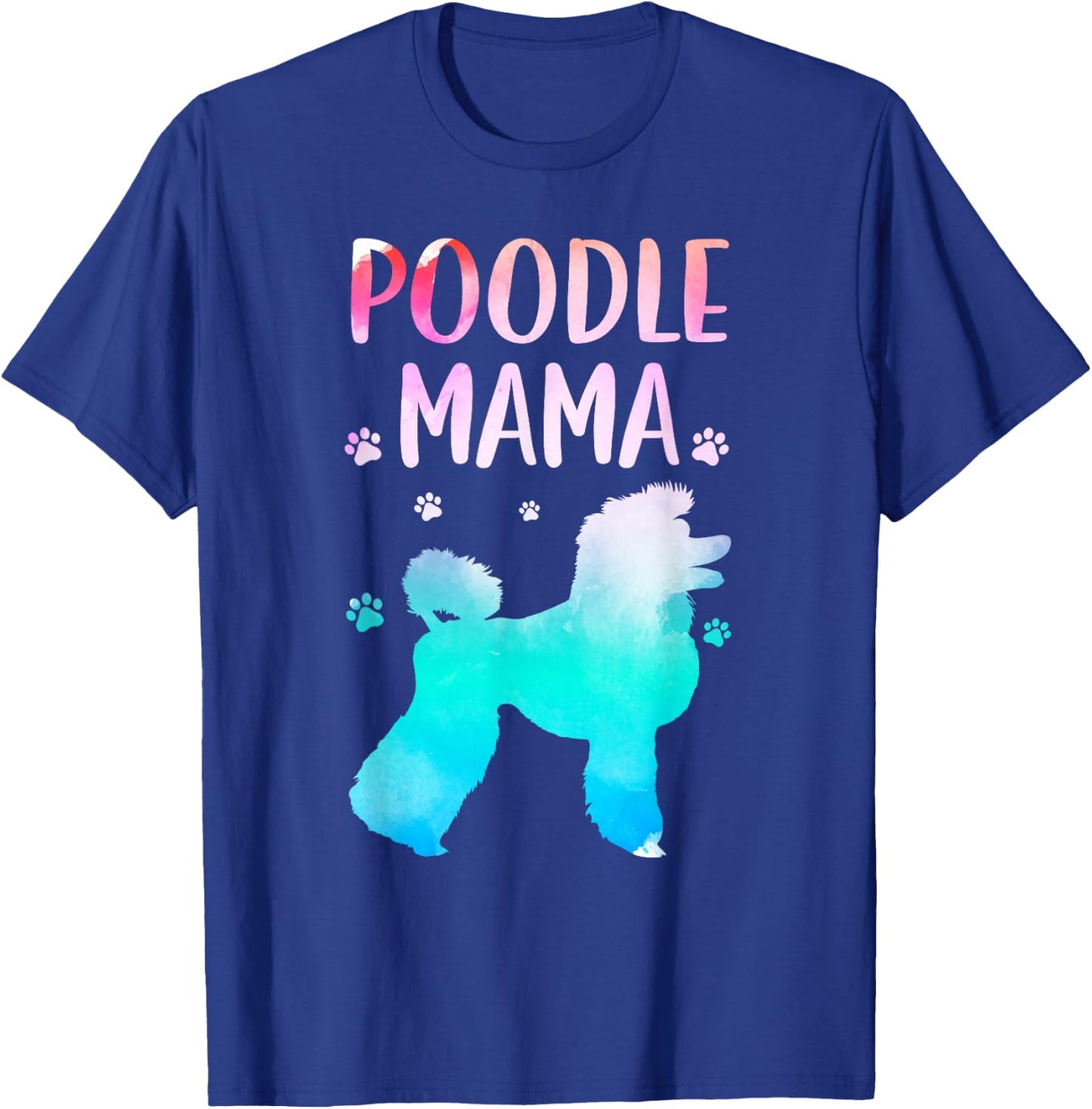 Cool Poodle Art Mom Pet Dog Standard Poodle Lovers T-Shirt - T-Shirt | Royal