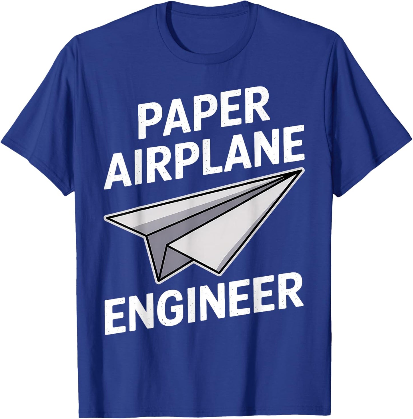 Funny Paper Airplane T-Shirt - T-Shirt | Royal